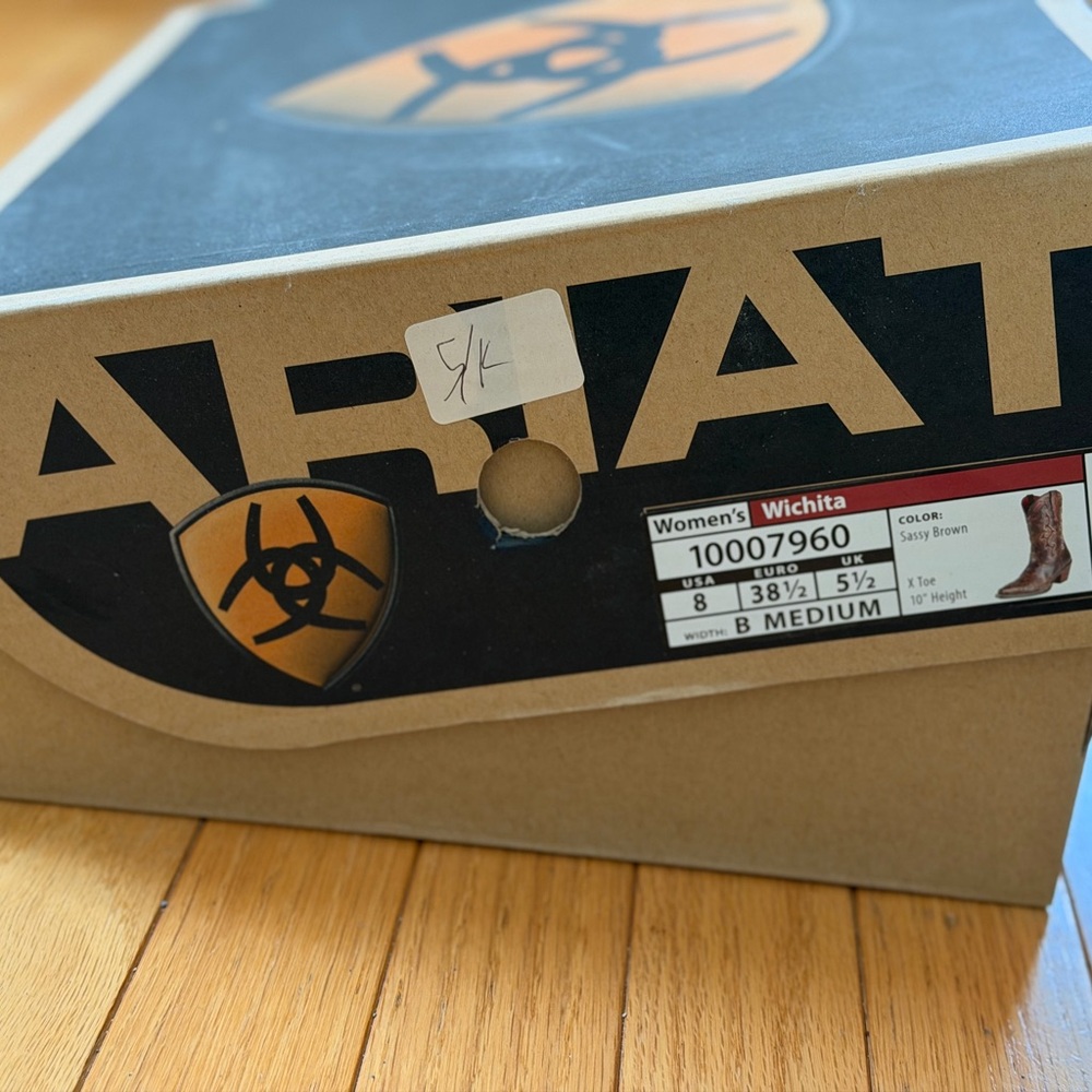 Ariat “Wichita” Women’s Cowboy Boots – Sassy Brown – Size 8 – New in Box - Picture 7 of 9